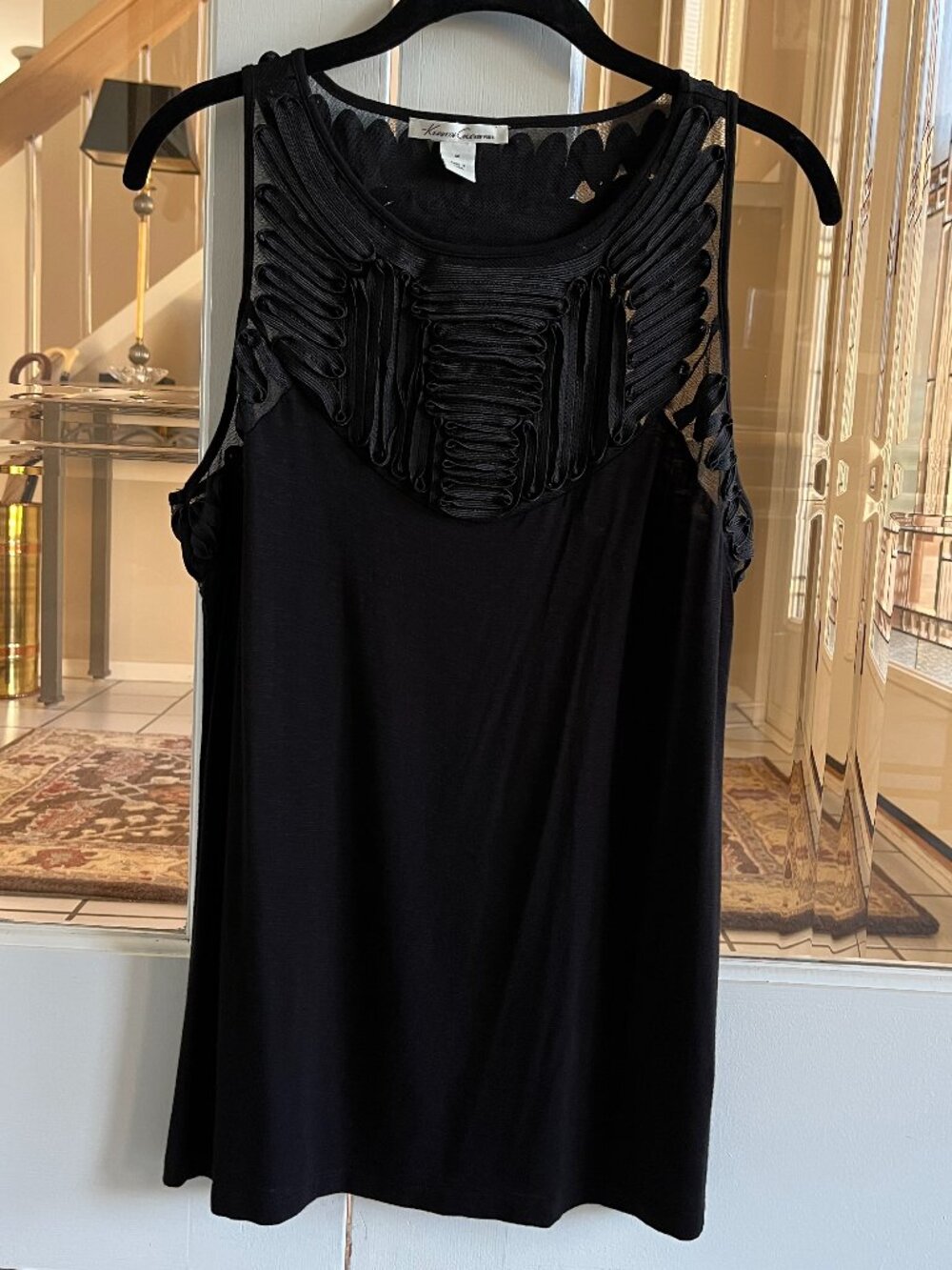 Kenneth Cole New York Embellished Sleeveless Top